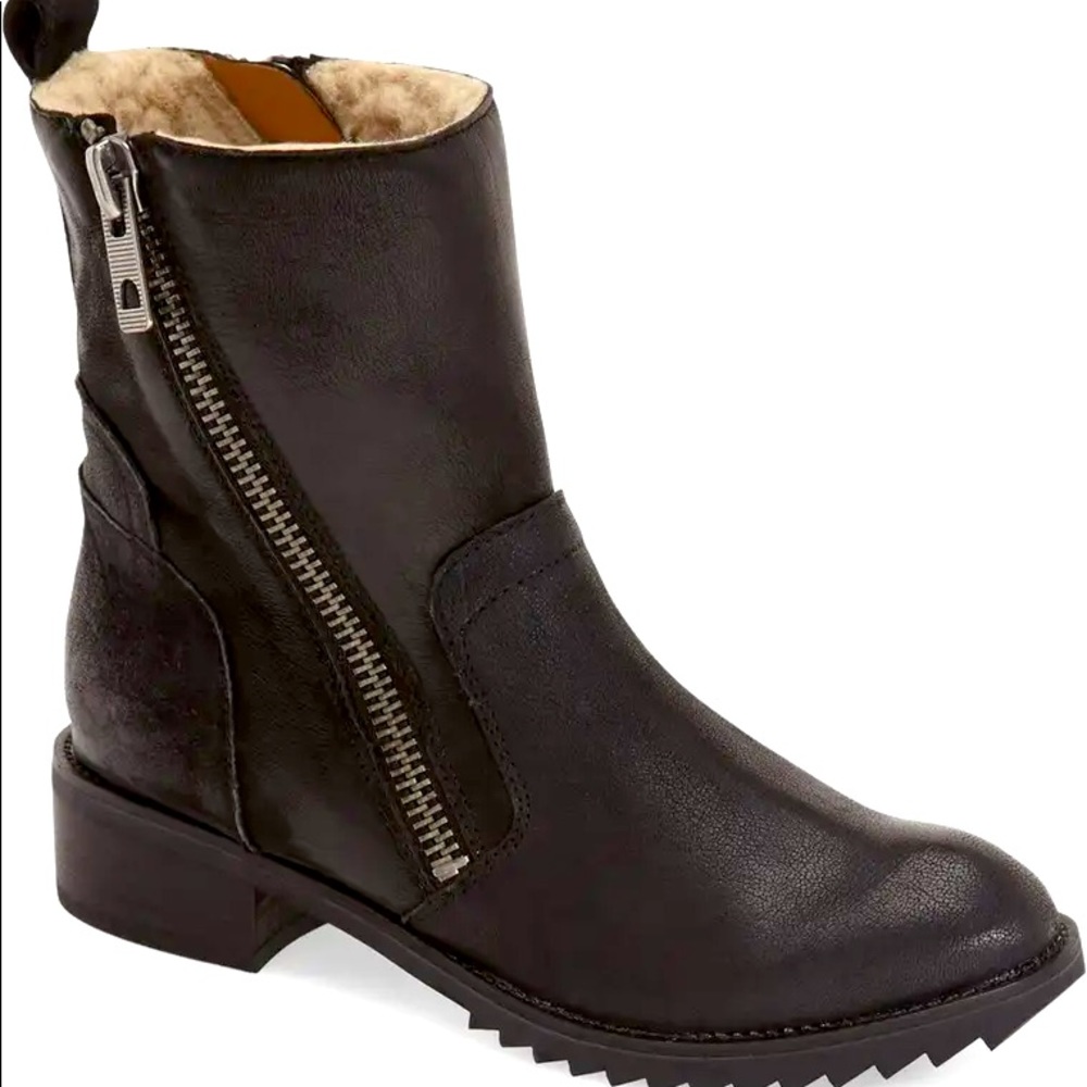Dolce Vita Kincaid Shearling and Leather Bootie